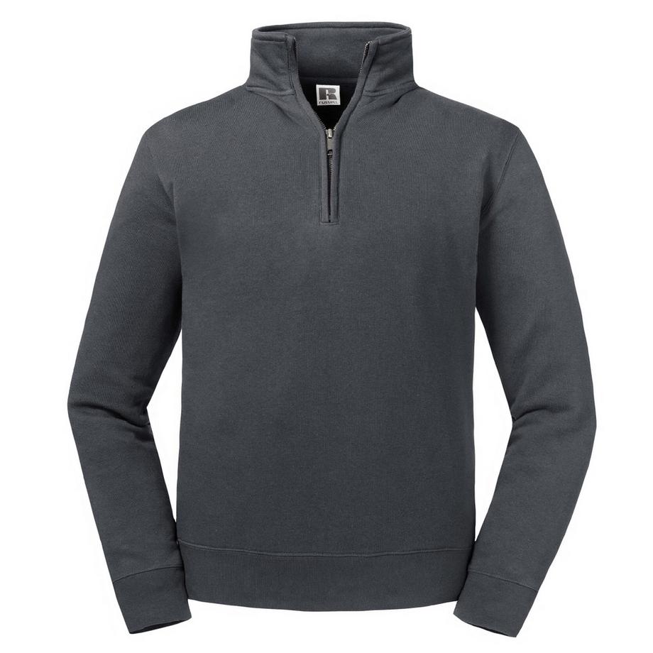 Authentic Sweatshirt mit kurzem Reißverschluss