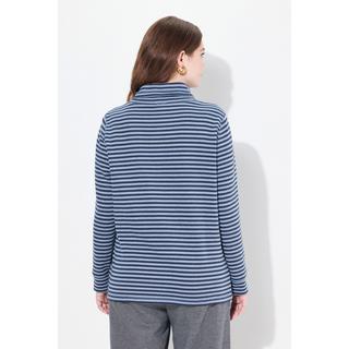 Ulla Popken  Sweatshirt, Stehkragen, Langarm, Biobaumwolle 