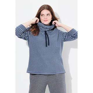 Ulla Popken  Sweatshirt, Stehkragen, Langarm, Biobaumwolle 