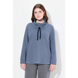 Ulla Popken  Sweatshirt, Stehkragen, Langarm, Biobaumwolle 