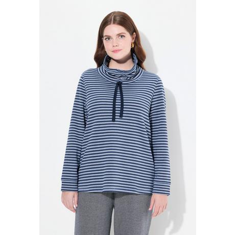 Ulla Popken  Sweatshirt, Stehkragen, Langarm, Biobaumwolle 