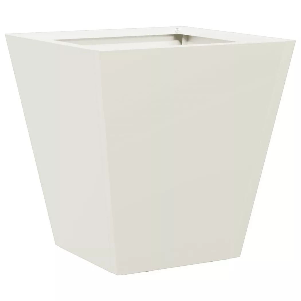 VidaXL - Jardinière acier, One Size, Blanc