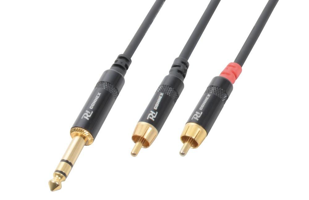 PD-Connex  PD-Connex 177030 câble audio 3 m 6,35 mm RCA Noir 