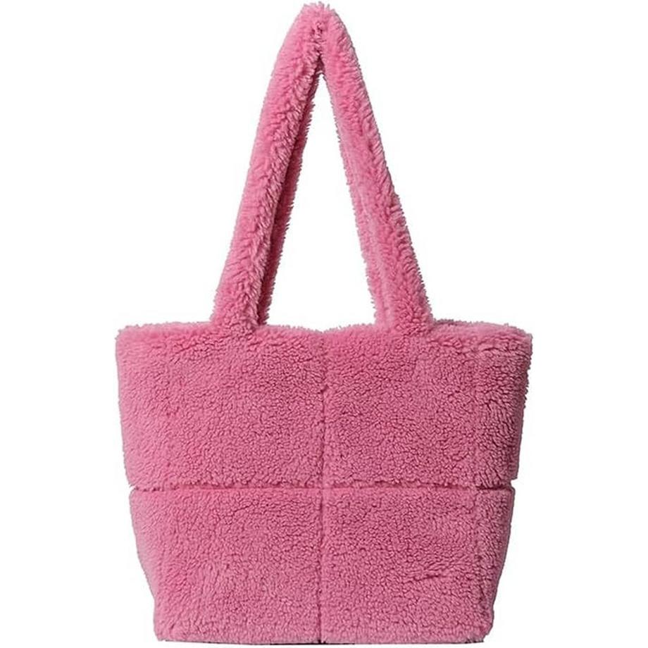 Schicke Kunstpelz-Umhängetasche - vielseitig und leicht, perfekt für Arbeit oder Freizeit, einfarbig mit Polyester-Futter