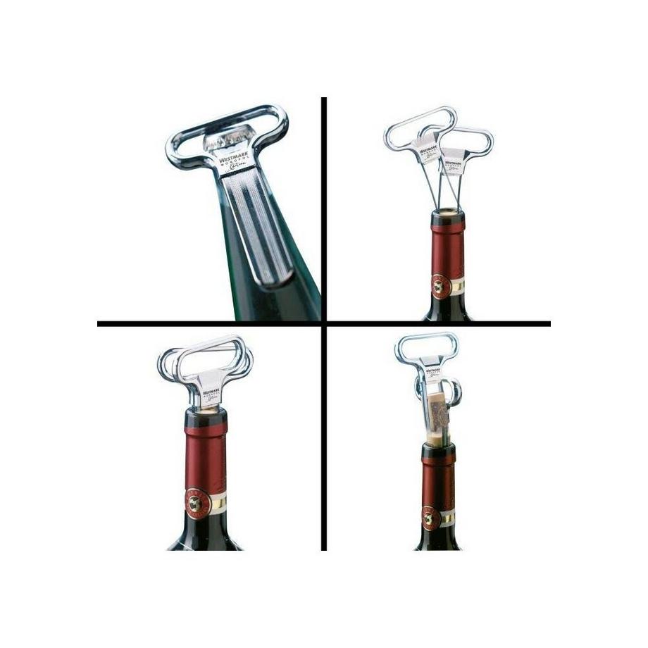 WESTMARK Ent-und Verkorker Ah-So, verchromt, 11x6.5x1 cm (1625 21)  