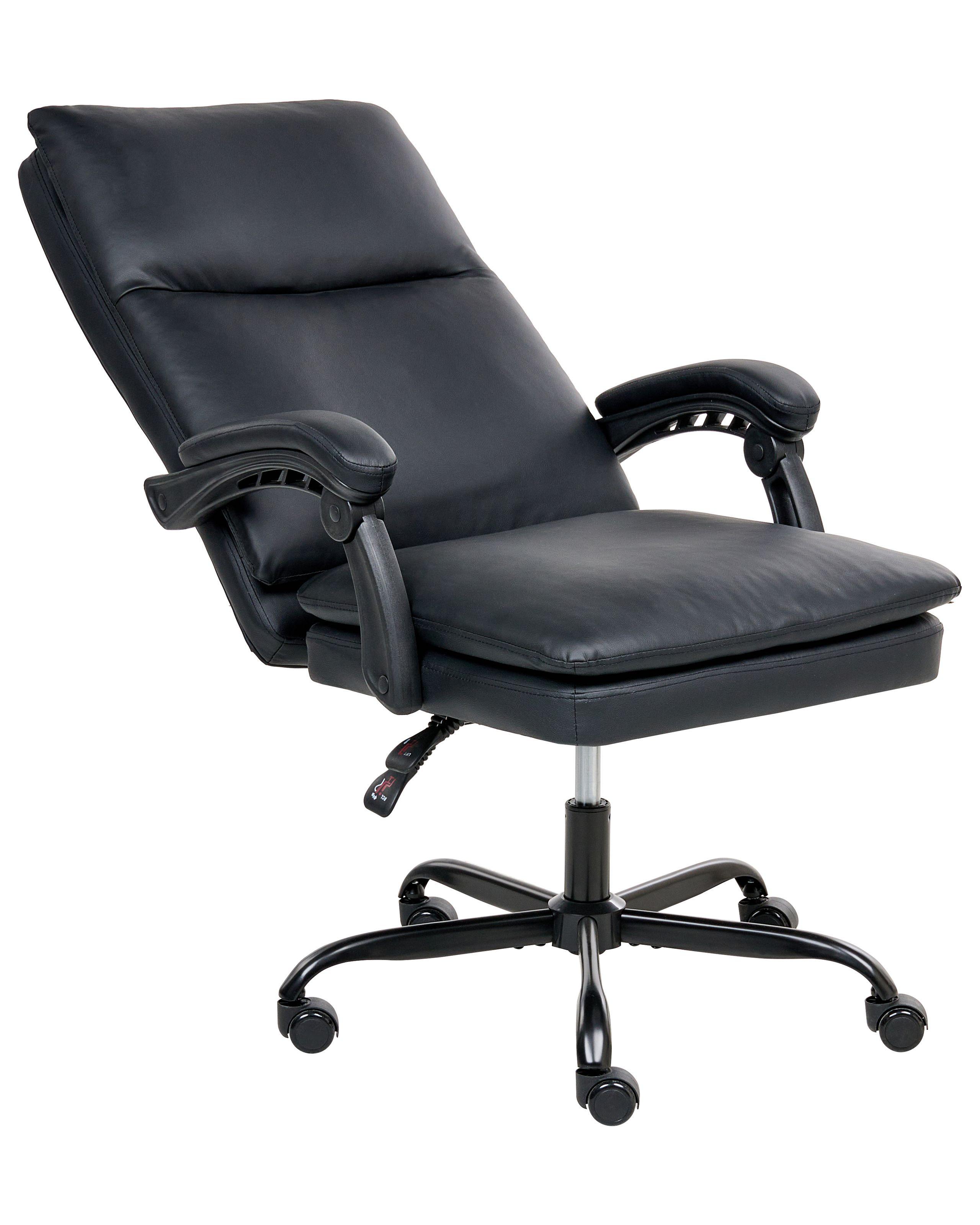 Beliani Poltrona da scrivania en Pelle sintetica Classico SERENE  