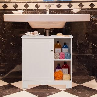 Northio Meuble sous-vasque avec porte et 4 compartiments  