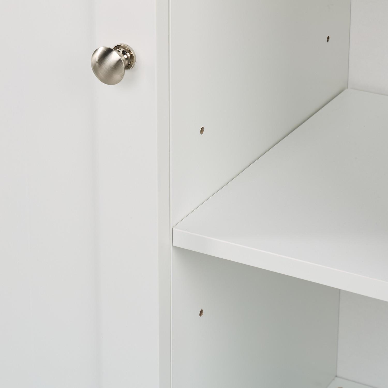 Northio Meuble sous-vasque avec porte et 4 compartiments  