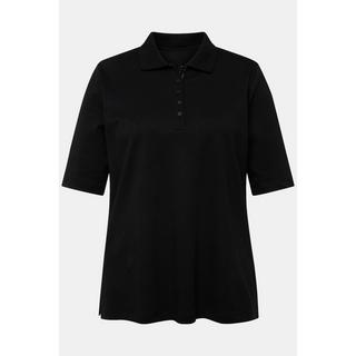 Ulla Popken  Poloshirt, Classic, Polokragen, Halbarm, Pima Cotton 