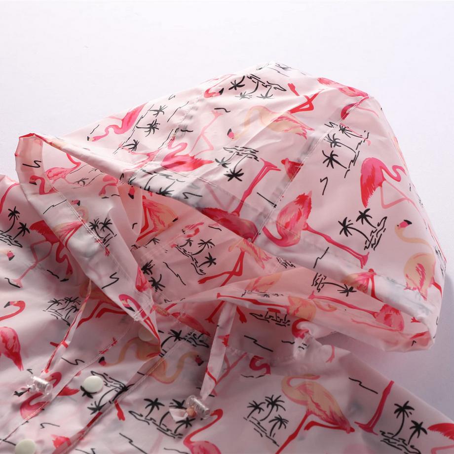 Alopini Kinder Flamingo Print Regenponcho  