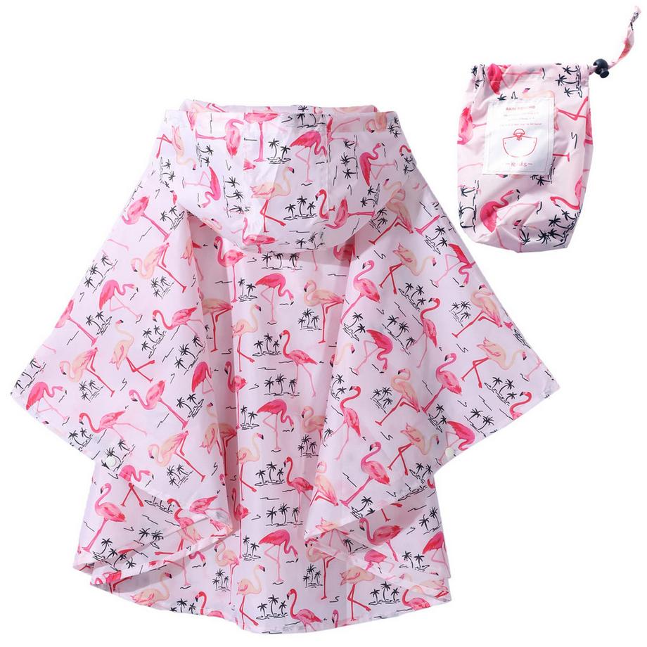 Alopini Kinder Flamingo Print Regenponcho  
