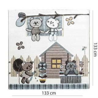 Paco Home Tons de conception d'ours de tapis pour enfants  