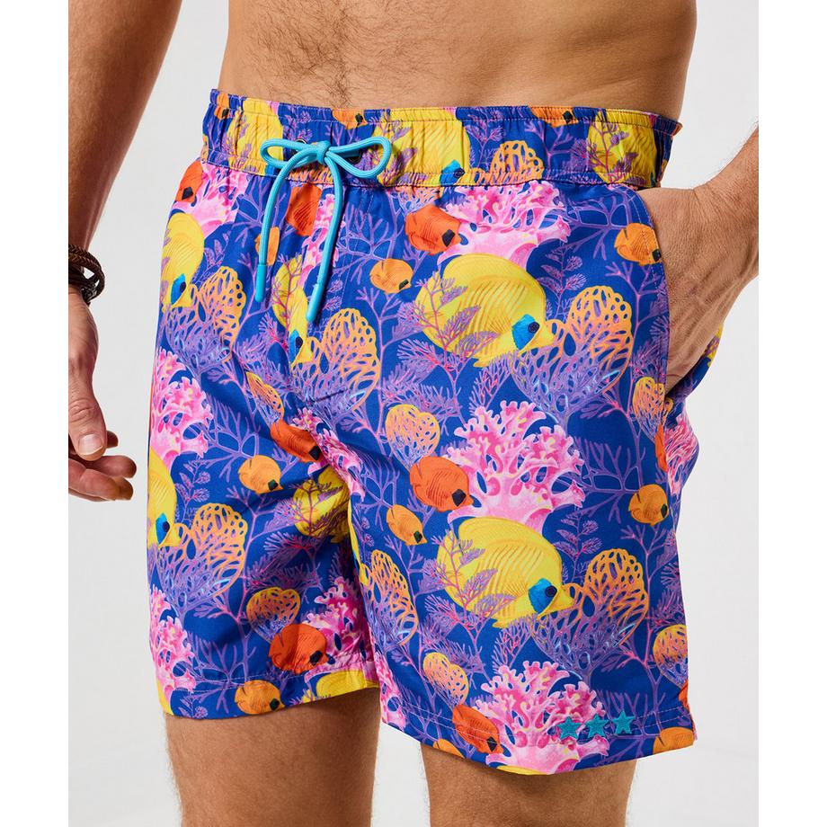 Joe Browns Short de Bain Motif Poissons Tropicaux  