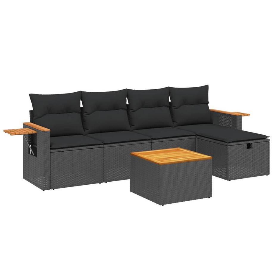 set divano da giardino Polirattan