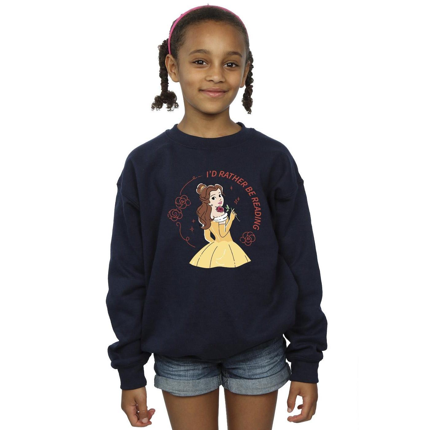 Disney  Beauty And The Beast I'd Rather Be Reading Sweatshirt 