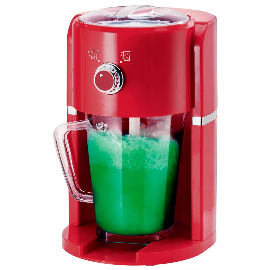 BEST DIRECT - CHEF-O-MATIC FROZEN DRINKS Slushie- und Cocktailmaschine, Rot Bunt