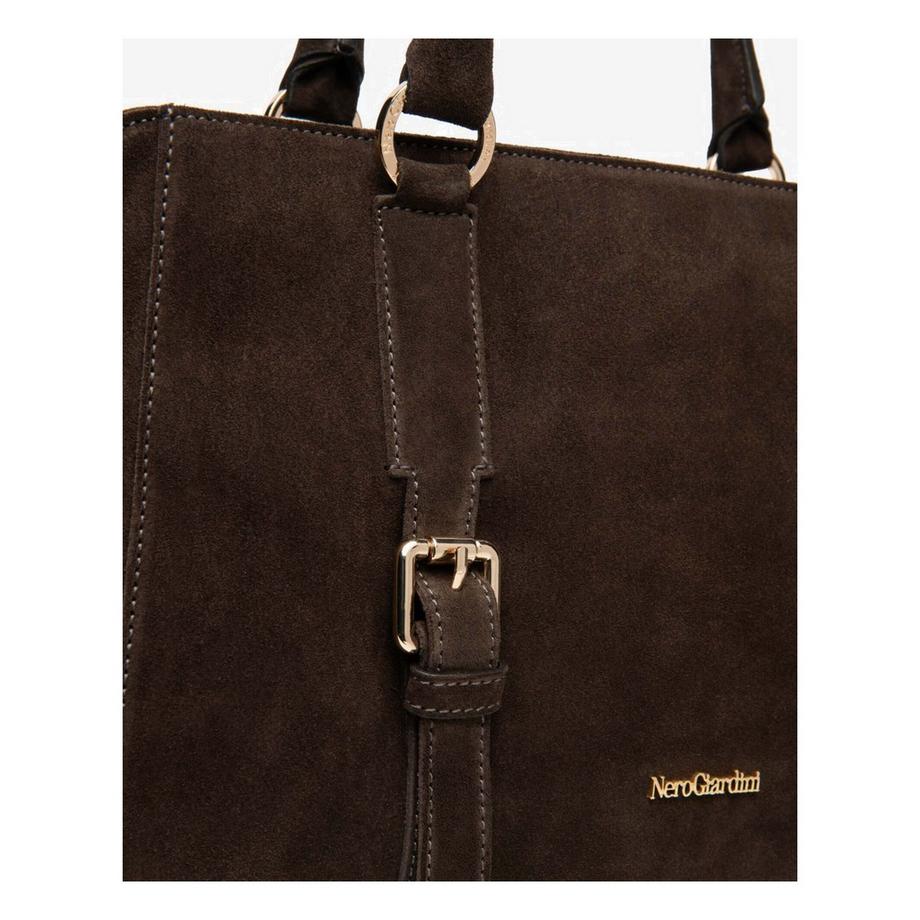 Nero Giardini Sac à main en cuir velours avec lanières décoratives  