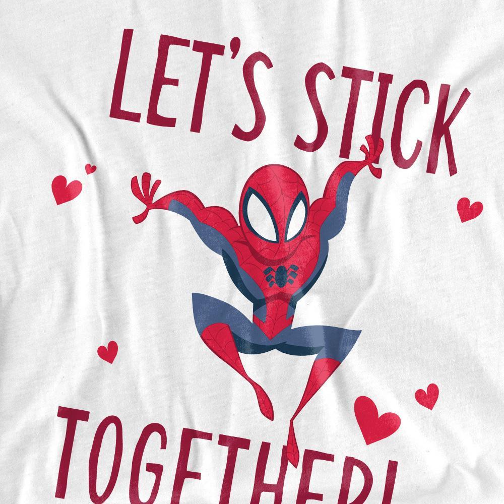 Spider-Man Stick Together T-Shirt Saint-Valentin  