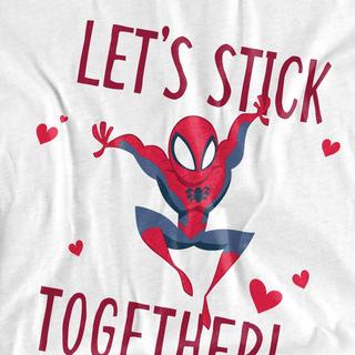 Spider-Man Stick Together T-Shirt Saint-Valentin  