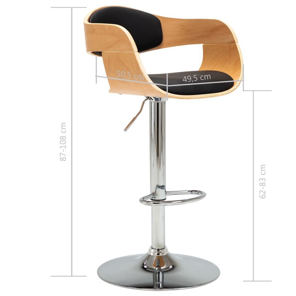 VidaXL Chaise de bar cuir artificiel  