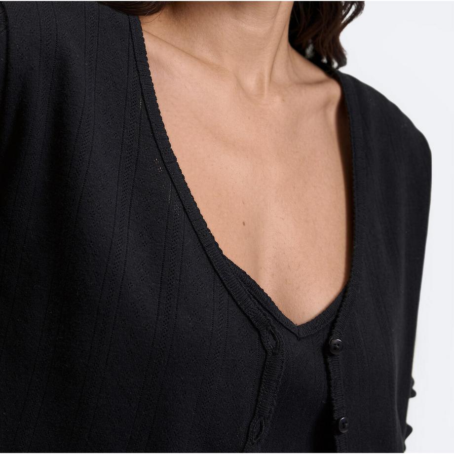 La Redoute Collections Pyjama Trois Pièces en Maille Pointelle  