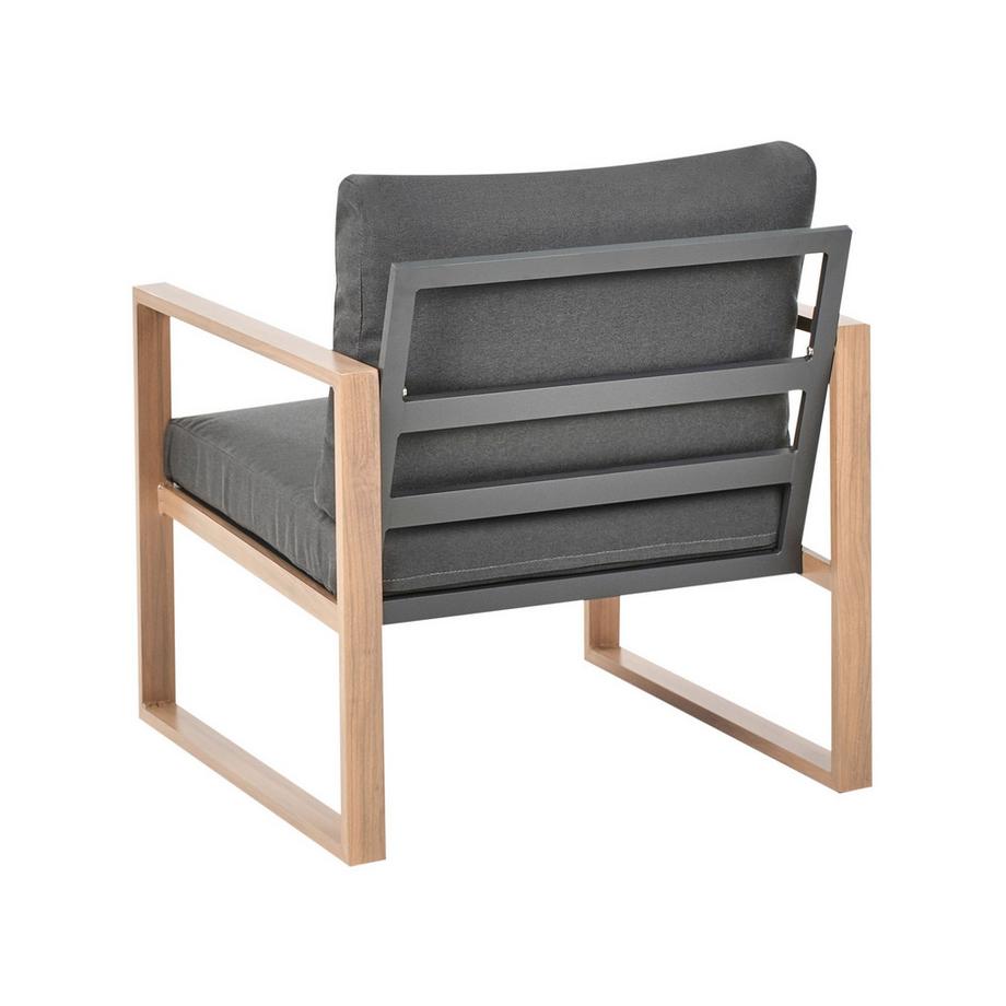 Beliani Ensemble de salon avec table en Aluminium Moderne GELSO  