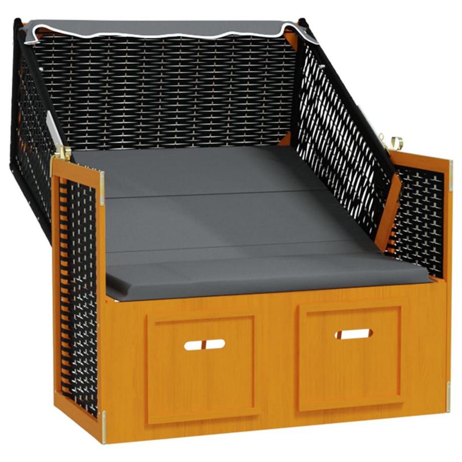 VidaXL Strandkorb poly-rattan  