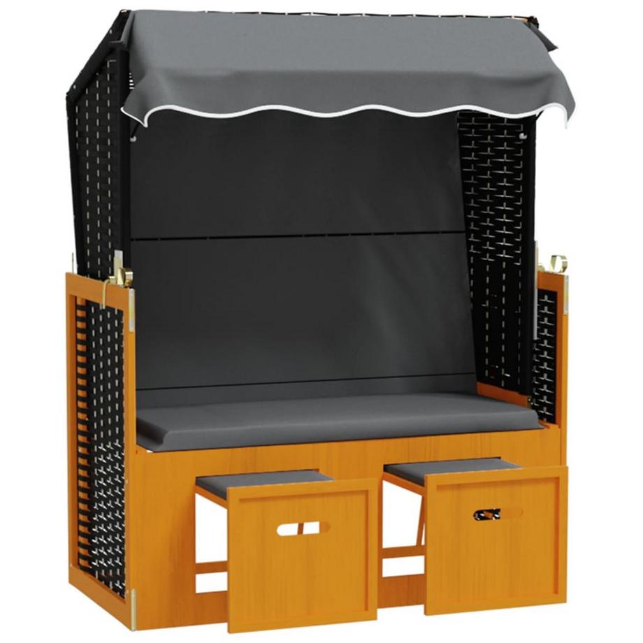 VidaXL Strandkorb poly-rattan  
