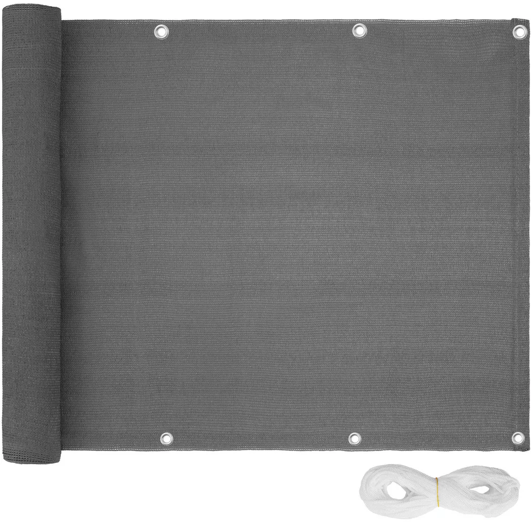 tectake Balcony Privacy Screen Lorena in Grey