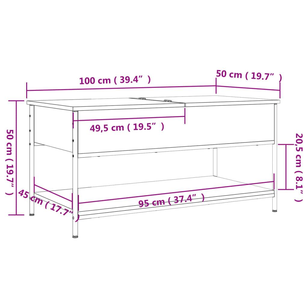 VidaXL Table basse métal  