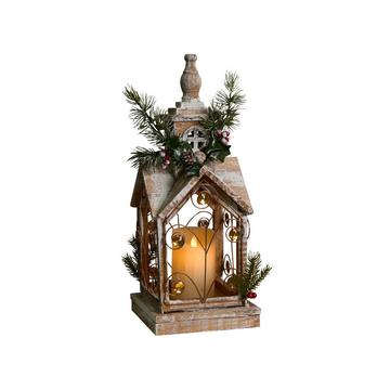 Lanterna a LED en Legno di abete Classico SYVANSI