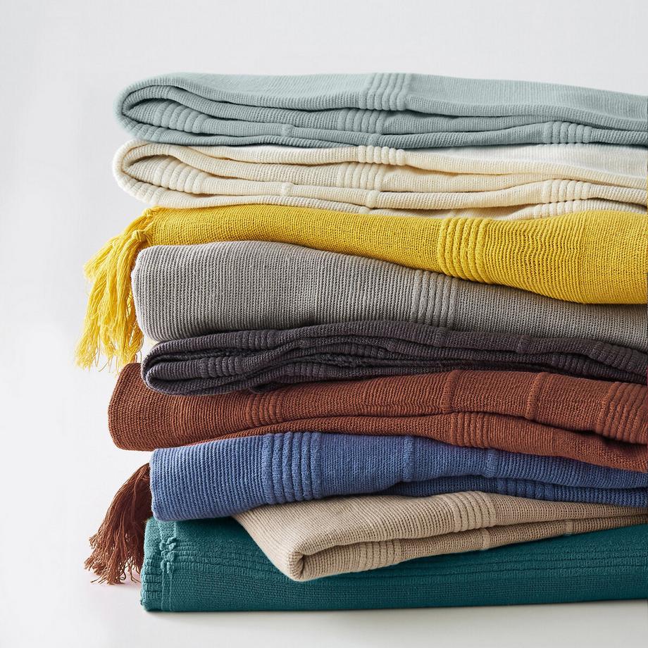 La Redoute Intérieurs Dessus de lit Nedo frangé  