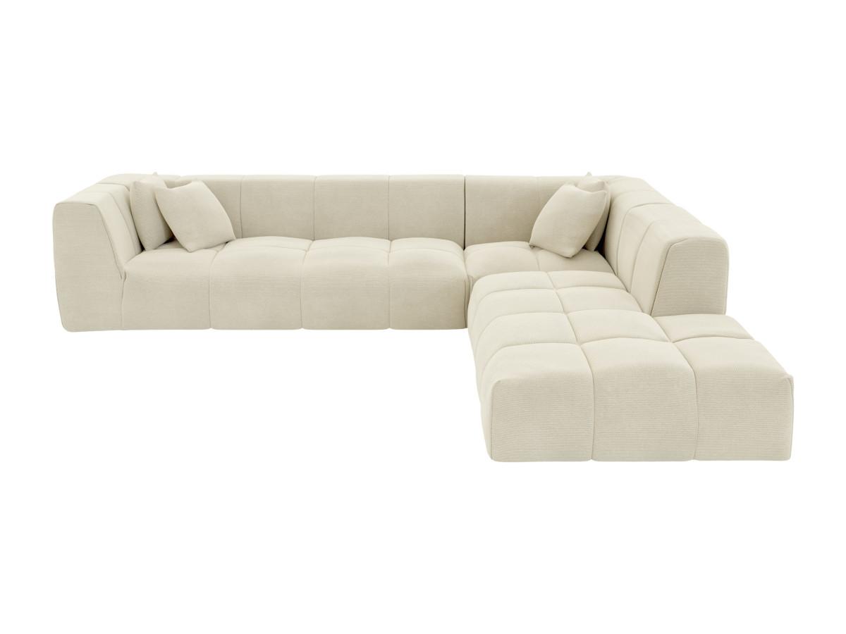 Maison Céphy Großes Ecksofa - Ecke rechts - Cord - Beige - NAEMIA von Maison Céphy  