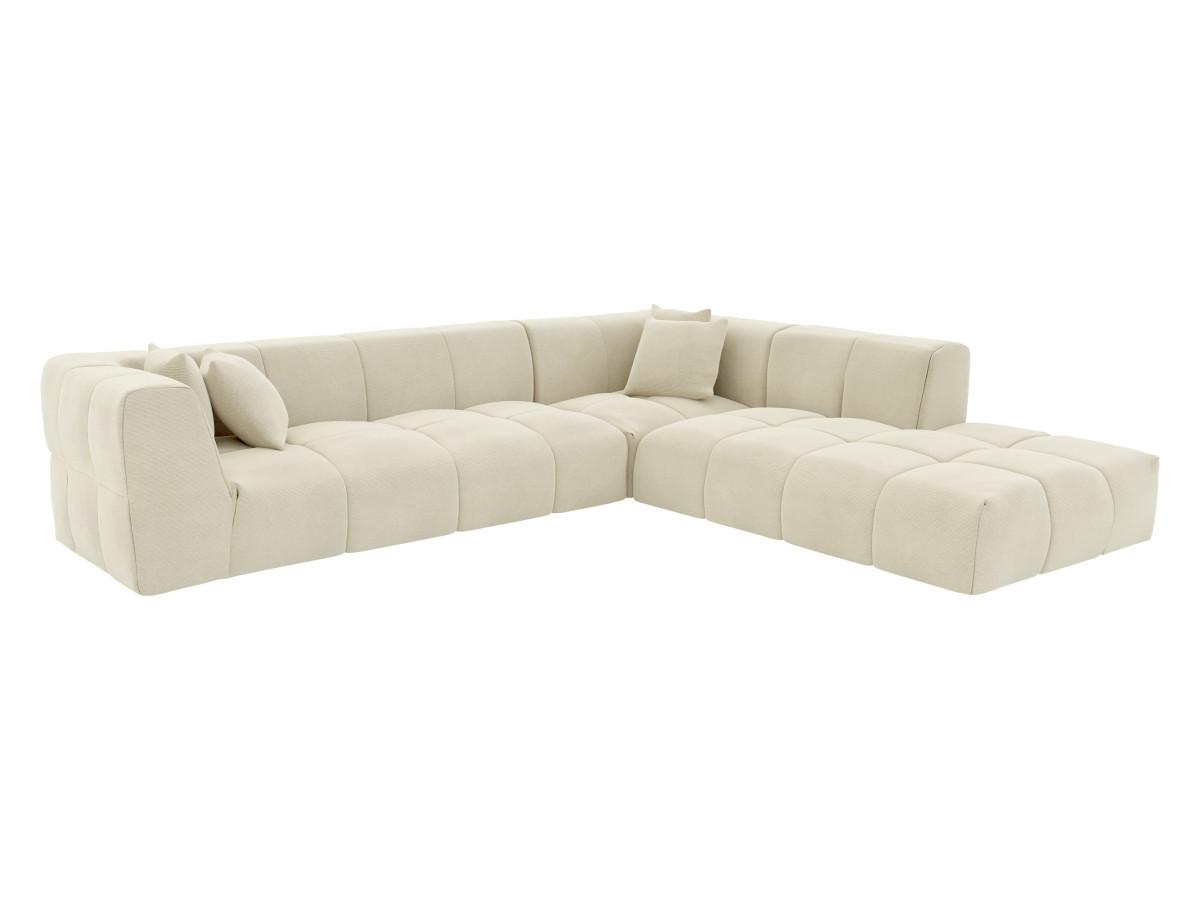 Maison Céphy Großes Ecksofa - Ecke rechts - Cord - Beige - NAEMIA von Maison Céphy  