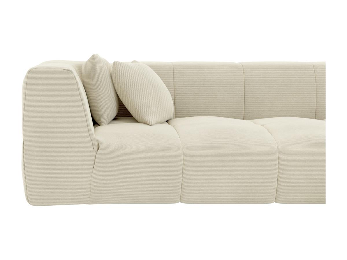 Maison Céphy Großes Ecksofa - Ecke rechts - Cord - Beige - NAEMIA von Maison Céphy  