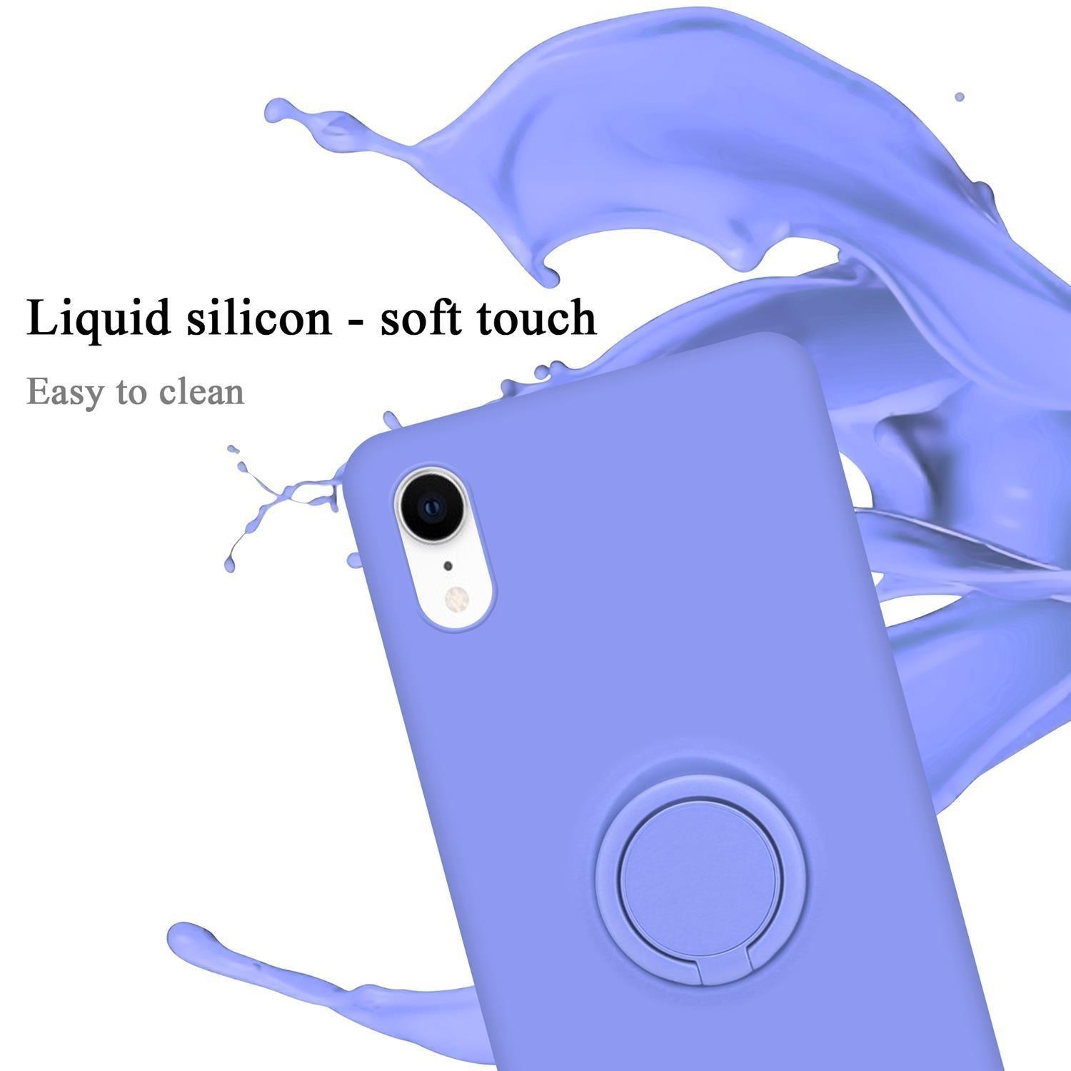 Cadorabo  Hülle für Apple iPhone XR TPU Silikon mit Ring Liquid 