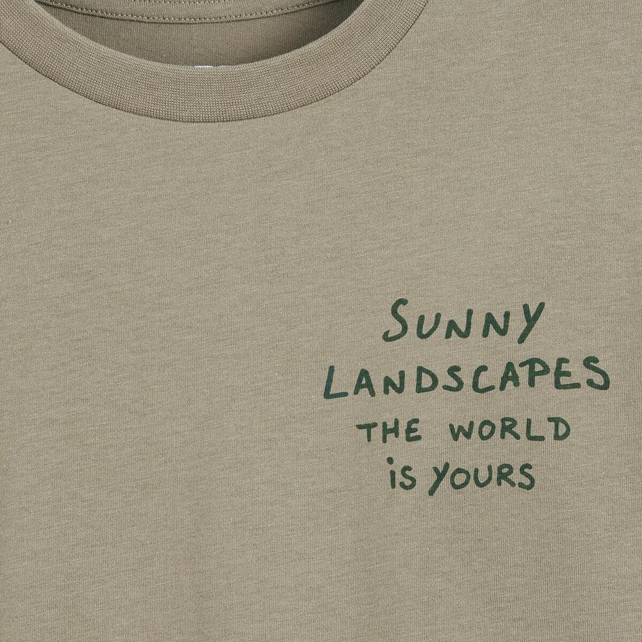 La Redoute Collections  4er-Pack T-Shirts mit Rundhalsausschnitt und Schriftzügen 