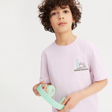 4er-Pack T-Shirts mit Rundhalsausschnitt und Schriftzügen