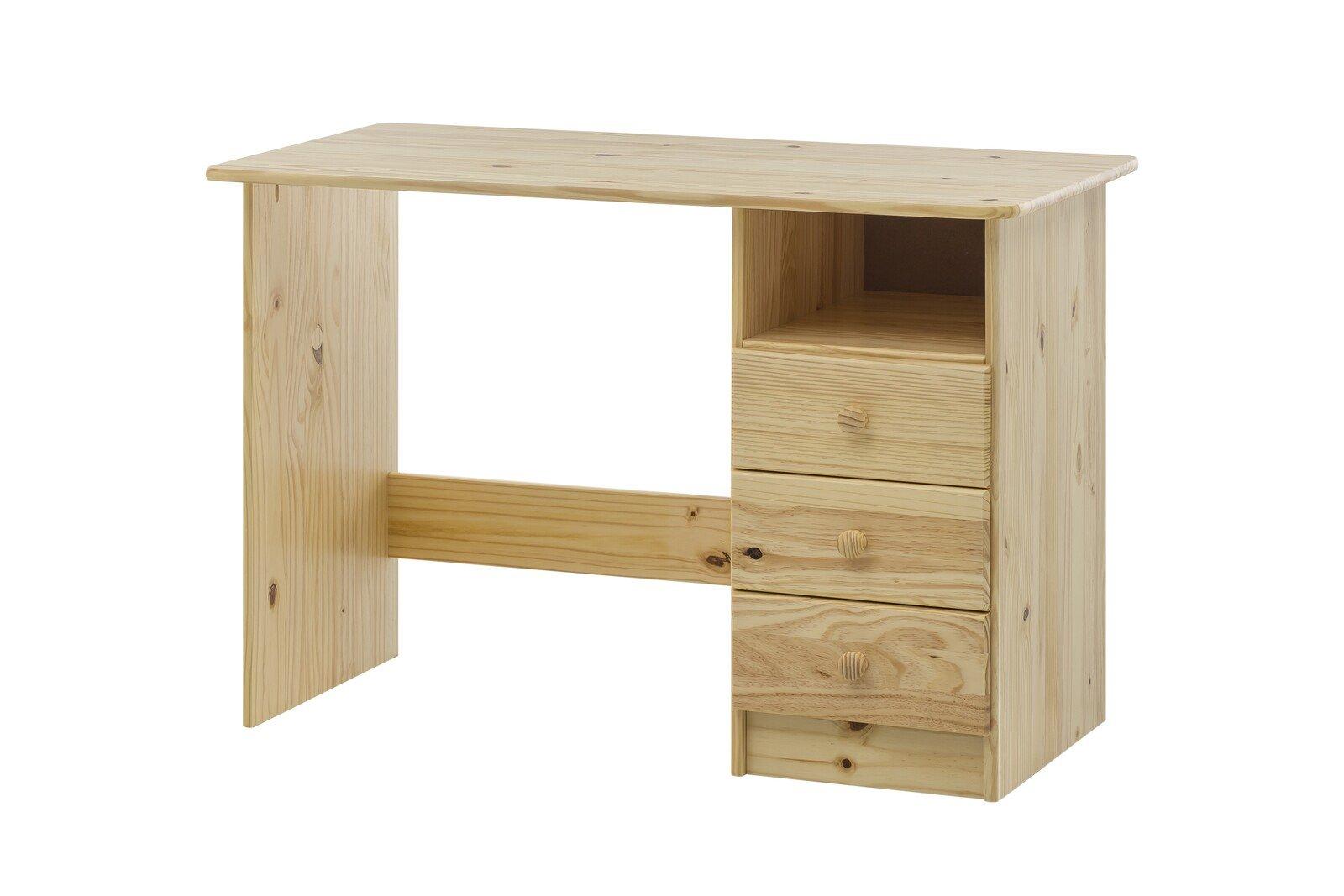 mutoni Bureau en pin massif naturel 110x54  