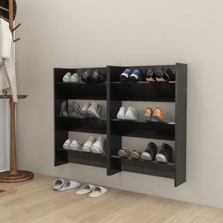 VidaXL Armoire à chaussures murale bois d'ingénierie  