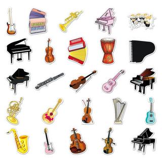 Gameloot  Autocollants - instruments de musique - 50 pcs 