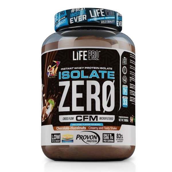 LIFEPROOF  Whey isolate zero 1kg Life Pro | Haselnuss-Schokolade 