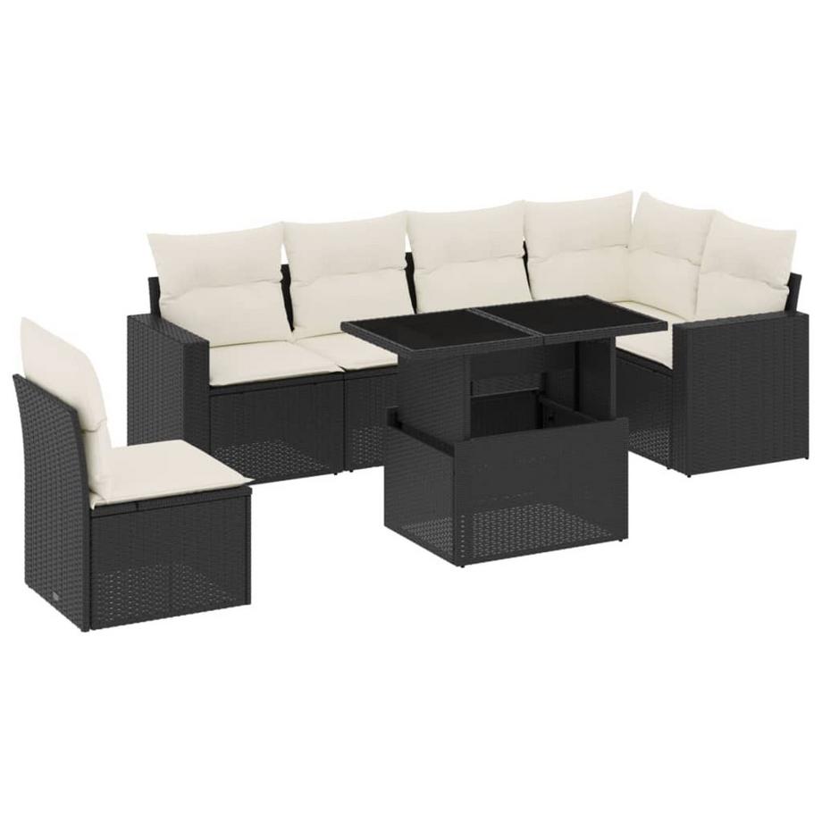 set divano da giardino Polirattan