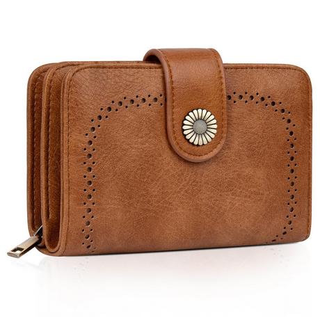 Only-bags.store Portafoglio Vintage Grande Capacità in Pelle PU  