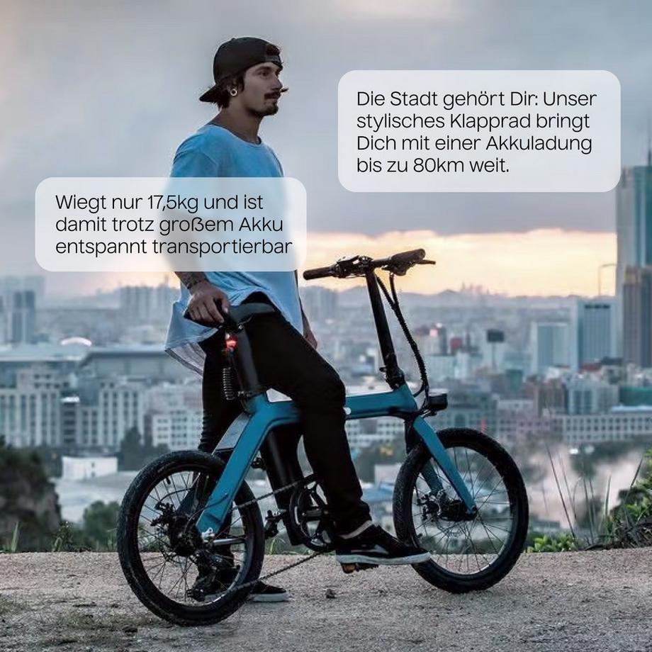 TWHEELS  E-Bike City Faltrad 