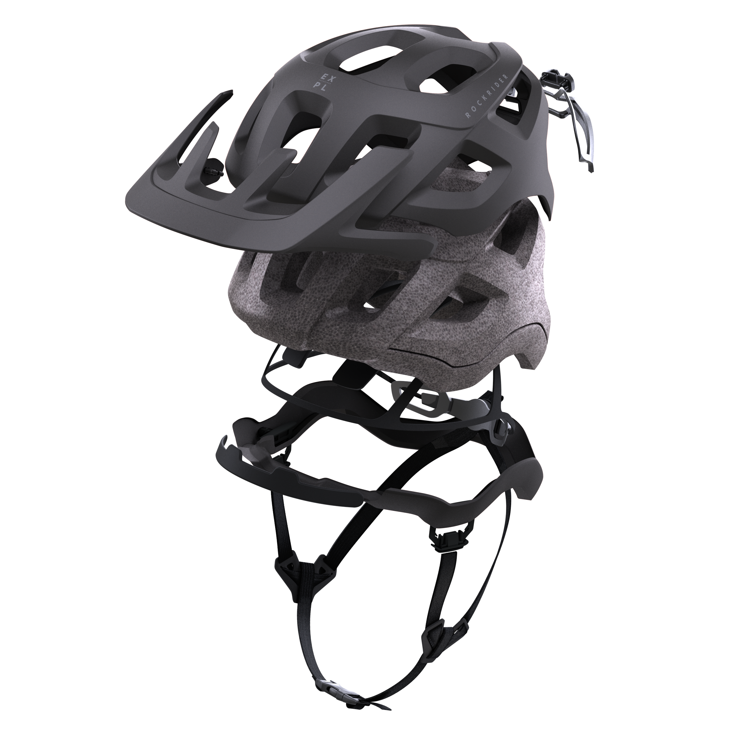 ROCKRIDER  Casque vtt avec visière amovible 