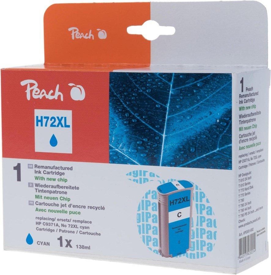 Peach  Tinte HP C9371A, 72XL cyan Plottertinte, 138ml 