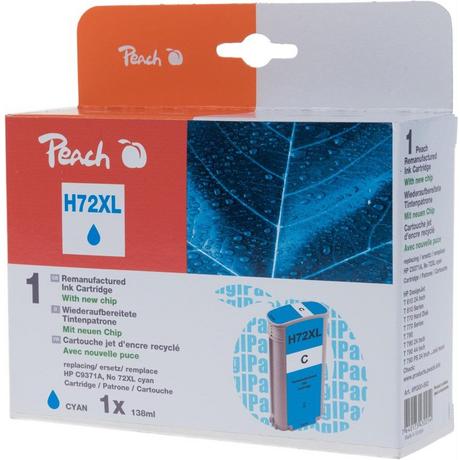 Peach  Tinte HP C9371A, 72XL cyan Plottertinte, 138ml 