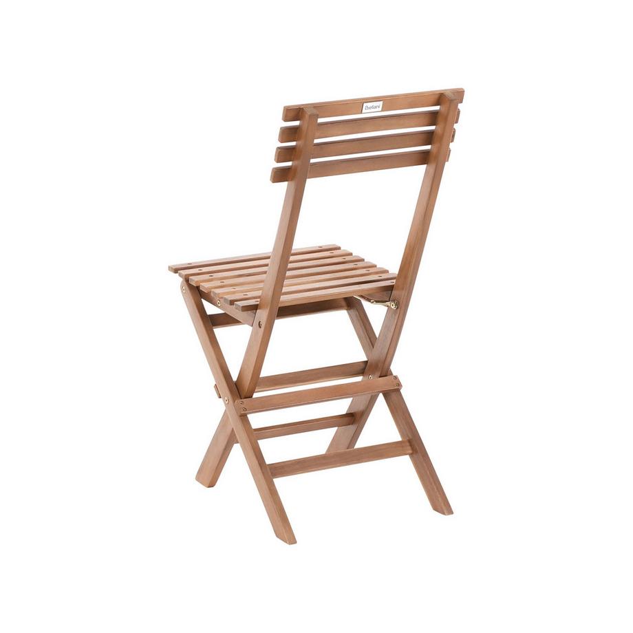 Beliani Set bistrot en Legno d'acacia certificato FSC® Rustico SOLAROLO  