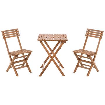 Set bistrot en Legno d'acacia certificato FSC® Rustico SOLAROLO